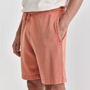 Wax London Organic Cotton Sweat Shorts Orange Rust